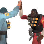 Tf2 Demo soldier high five